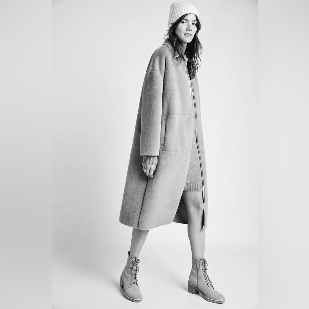 Anthropologie Six Crisp Days Elsa Faux Fur Coat NWT